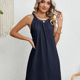 StyleCast x Revolte Schiffli Mini A-Line Dress image 2