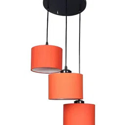 Devansh Orange Cotton Ceiling Lamp image 4