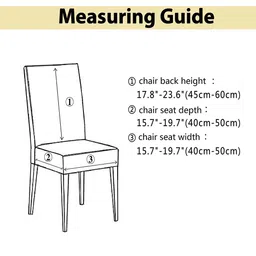 HOUSE OF QUIRK Blue & Grey 2 Pcs Ethnic Motifs Printed Removable Stretchable Chair Covers image 5