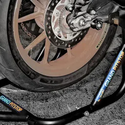 grandpitstop Free Chain Cleaning Brush Red with Rear Paddock Combo image 3