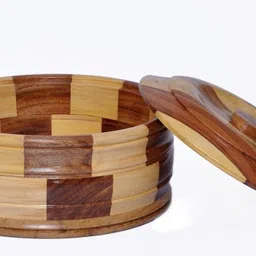 wooden mystique Wooden Chapati Box in Shweesham Wood Cook and Serve Casserole image 2