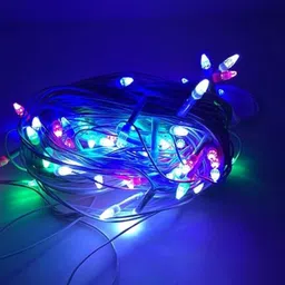 kavyashine 22 LEDs 4 m Multicolor Flickering Bulb Rice Lights image 3