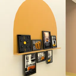 art street Paper Framed Poster Tram Travel Set Of 7 Art Print image 2