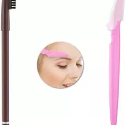 aveu Eyebrow Pencil dark Brown And Hair Removal Shaving Trimmer Eyebrow Shaping Razor-picture-13