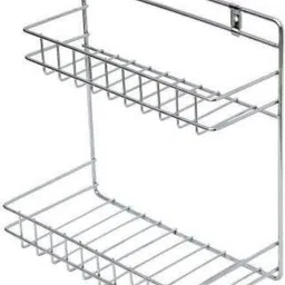 vivek sales Wall Mountable Detergent Holder / Bathroom Rack / Multipurpose Stand Kitchen Rack Stainless Steel Wall Shelf Stainless Steel Wall Shelf (Number of Shelves - 2, Steel) Stainless Steel Wall Shelf-picture-18