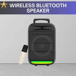 Clairbell Monster (BLUETOOTH TROLLEY SPEAKER) With Karaoke Mic and High Quality SoundCM445 35 W Bluetooth Party Speaker-picture-34