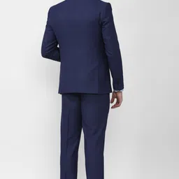 peter england Men Two Piece Suit Textured Suit image 2