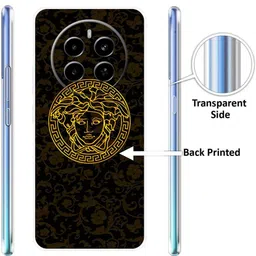 mobifly Back Cover for Realme P1 5G, Golden, Versace, Gucci, Logo, 439 image 2