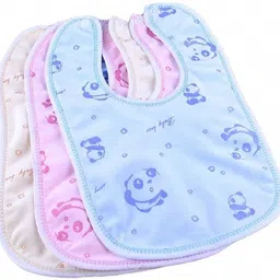 momscape Baby Button Bibs Apron for Feeding and Drooling Cute Animated Print with Tich Button Double Layered Waterproof (Pack of 3)-picture-13