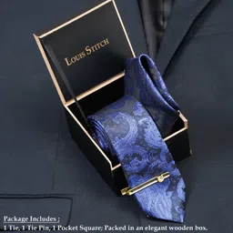 LOUIS STITCH Silk Tie Pin Set image 4