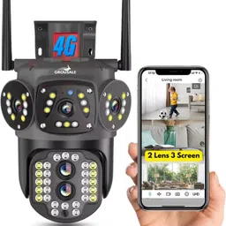 Grousale 4G/5G UHD 5+5MP Pan/Tilt Dual Lens/Triple Screen View Zoom Outdoor CCTV Security Camera-picture-10