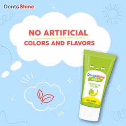 dentoshine Non Foaming, Fluoride free Training Toothpaste for baby (Apple Banana) Toothpaste image 4