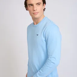 park avenue Men Full Sleeve Solid Sweatshirt image 3