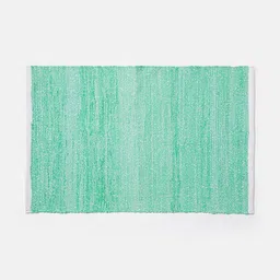 oxolloxo Multihued Solid Woven Design Rectangle Shape Rug Indoor and Outdoor Rug Pad image 2