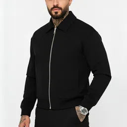 sandhya en trends Men Solid Varsity Jacket-picture-15