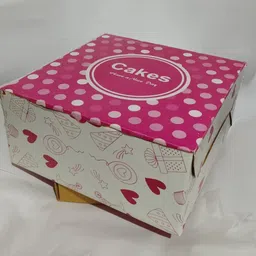 ynk Cake Box Cardboard Cake Boxes, Snacks, Dounts, Pastry Packaging Box image 3