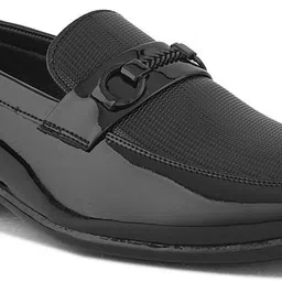 Killer Men Black Faux Leather Formal Slip On Loafers Boots For Men image 2