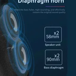 FINARO Premium quality Bluetooth speaker with deep bass HB016 10 W Bluetooth Speaker image 5