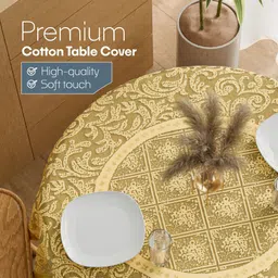 kuber industries Self Design 4 Seater Table Cover image 4