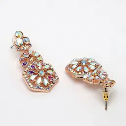 Sukkhi Rose Gold-Plated Stone Studded Choker Jewellery Set image 2