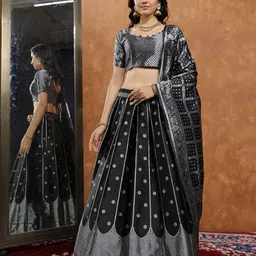 aika Printed Semi Stitched Lehenga Choli-picture-14