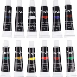 peacora Acrylic Artist Color Set (12 paints of 12 ml each) image 3