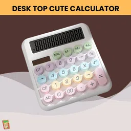 clairbell Desktop Cute Calculator, 12-Digit Large Display With Aesthetic Candy ColorO434 Desktop Cute Calculator, 12-Digit Large Display With Aesthetic Candy ColorW434 Basic Calculator-picture-31