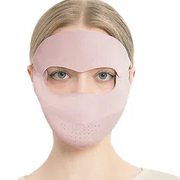 snowie soft Pink Bike Face Mask for Women-picture-12