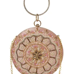 qaidafashion Casual, Formal, Party, Sports Pink, Yellow Clutch-picture-15