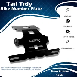 ubom |UME| Heavy Hero Xtreme 125R Tail Tidy Number Plate Holder Fender Eliminator Bike Number Plate-picture-13