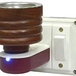 shuang you Electric Wooden Kapoor Dani Stand/Incense Burner Diffuser with Direct Plug in Wooden Incense Holder-picture-25