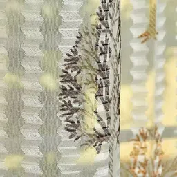 rhetorical 274 cm (9 ft) Long Door Tissue Transparent Curtain (Pack Of 2) image 3