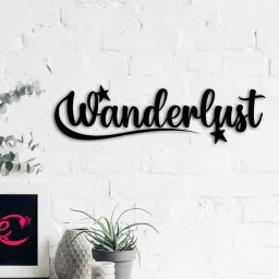 MDF "Wanderlust" Wooden Wall Hanging By eCraftIndia image 1