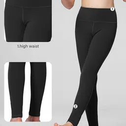 BRACHY Girls Mid Rise Warm Ultra Soft Fur Stretchable Thermal Bottoms image 3