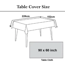 Kuber Industries Brown & Yellow Printed Dining Table Cover image 4