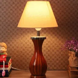Kwan White Fabric Shade Table Lamp with Natural Base - By Sapphire-picture-35