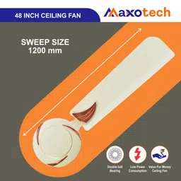 maxotech 48 anti dust 1200 3 Blade Ceiling Fan image 2