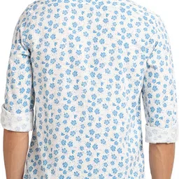 turtle Men Slim Fit Printed Spread Collar Casual Shirt image 4
