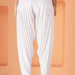 queenscode Viscose Rayon Solid Patiala image 2