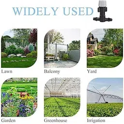 kuhu etail 20 Pcs Gray Heads Sprinklers Nozzle for Gardening Drip Irrigation Kit image 5