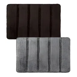 Kuber Industries Brown 2-Pcs Self-Design Cotton Doormats image 3