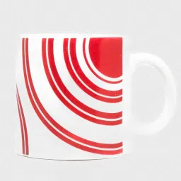 femora Red 180 ml Ceramic Circular Design (Set of 6) Tea Cup Set image 4