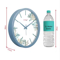 RANDOM White & Blue Classic Number Modern Stylish Analogue Contemporary Wall Clock image 3