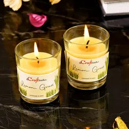 ecraftindia Glass - Lemongrass Candle-picture-14