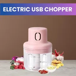 newoutlate Chopper (Electric Rechargeable Chopper) for Kitchen Vegetable Garlic Onion E120 Electric Vegetable & Fruit Chopper-picture-13