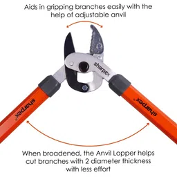 sharpex White Carbon Steel Lopper With Sturdy Handle Gardening Tool image 4