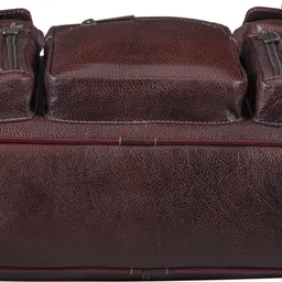 brand leather Men Brown Messenger Bag - Regular Size image 4