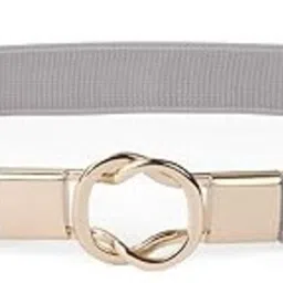 ashler Women Casual, Evening, Formal, Party Grey Genuine Leather Belt-picture-41