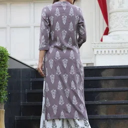 ldk Women Viscose Rayon Kurta Palazzo Set image 2