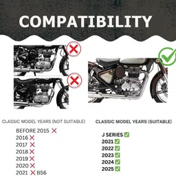 eaz Bend Pipe Free Flow for RE J Series New Classic Reborn, Meteor, New Bullet 350cc Royal Enfield NA Slip-on Exhaust System image 4
